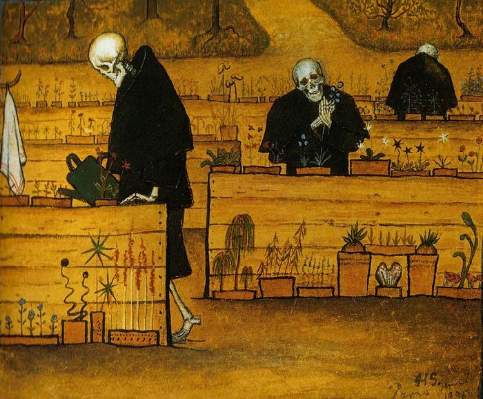 Hugo Simberg The Garden of Death oil painting picture